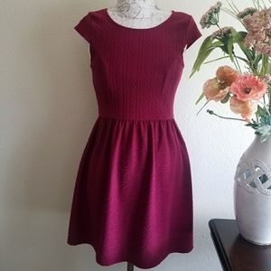 EVERLY burgundy dress